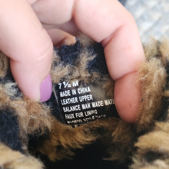 Sporto Waterproof Animal‎ Print Black and Tan Women's Boots - Picture 5 of 6